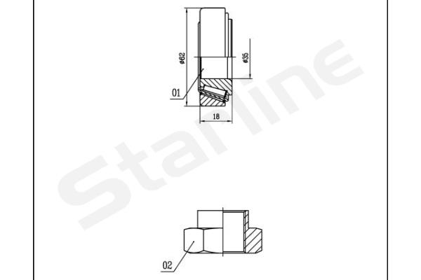 STARLINE Kerékcsapágy készlet LO01431_SL