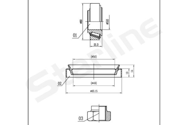 STARLINE Kerékcsapágy készlet LO01444_SL