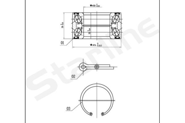 STARLINE Kerékcsapágy készlet LO03410_SL