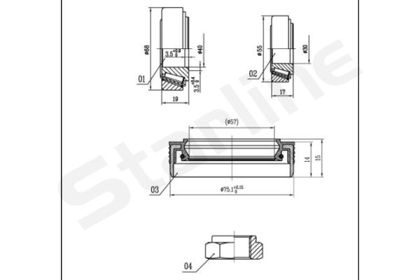 STARLINE Kerékcsapágy készlet LO03429_SL