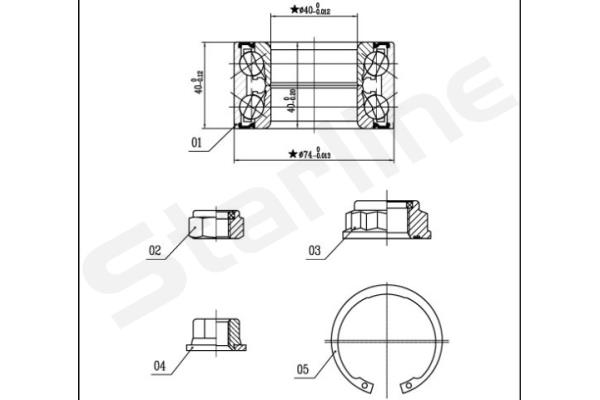 STARLINE Kerékcsapágy készlet LO03455_SL