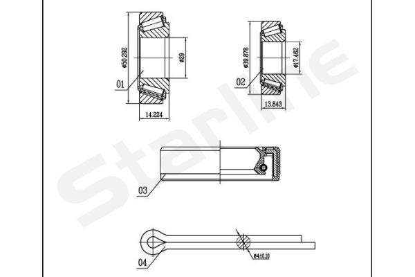 STARLINE Kerékcsapágy készlet LO03519_SL