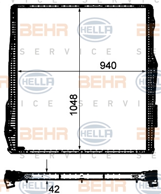 HELLA Vízhűtő 8MK376906-314