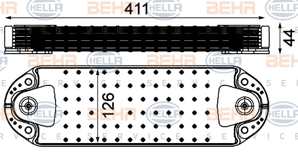 HELLA Olajhűtő 8MO376906-421