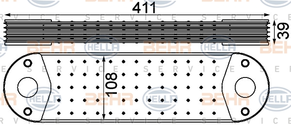 HELLA Olajhűtő 8MO376906-431