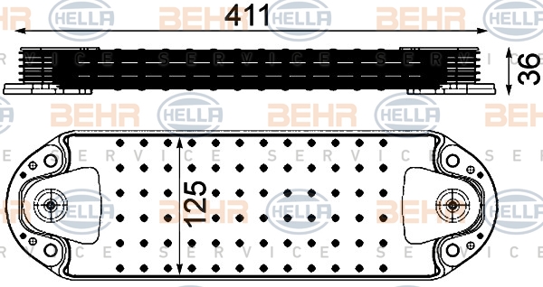 HELLA Olajhűtő 8MO376906-451