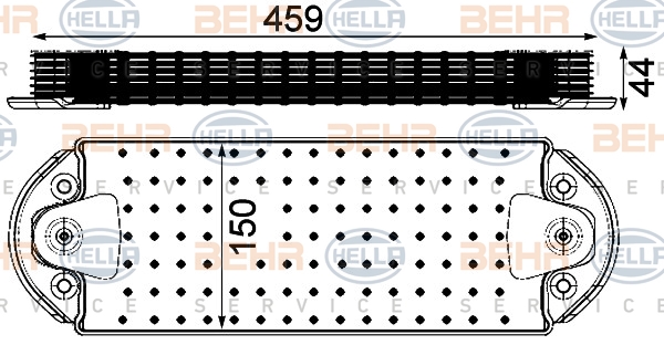 HELLA Olajhűtő 8MO376906-461