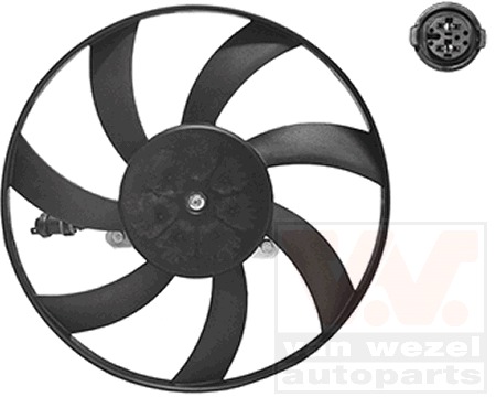 VAN WEZEL Ventilátor, vízhűtő 4913746_VW