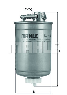 MAHLE Üzemanyagszűrő KL476_MAHLE