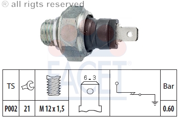 FACET Olajnyomás kapcsoló 7.0048_FACET