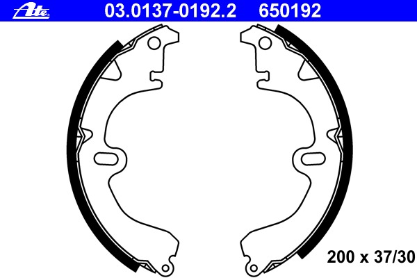 ATE Fékpofa 03.0137-0192.2_ATE