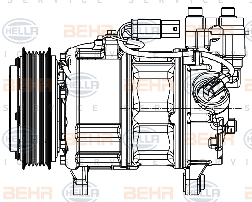 HELLA Klímakompresszor 8FK351007-231