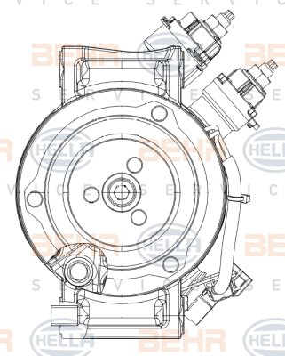 HELLA Klímakompresszor 8FK351006-311