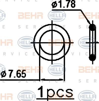 HELLA Klímahűtő 8FC351343-444