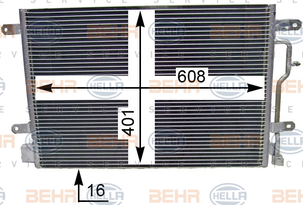 HELLA Klímahűtő 8FC351343-484