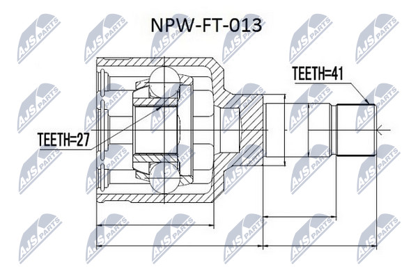 NTY Féltengelycsukló készlet NPW-FT-013_NTY