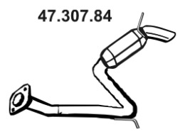 EBER Kipufogódob, hátsó 47.307.84