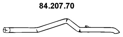 EBER Kipufogócső 84.207.70