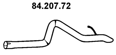 EBER Kipufogócső 84.207.72