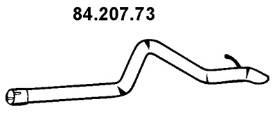 EBER Kipufogócső 84.207.73