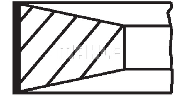 MAHLE Dugattyúgyűrű 00450V1/2_MAHLE