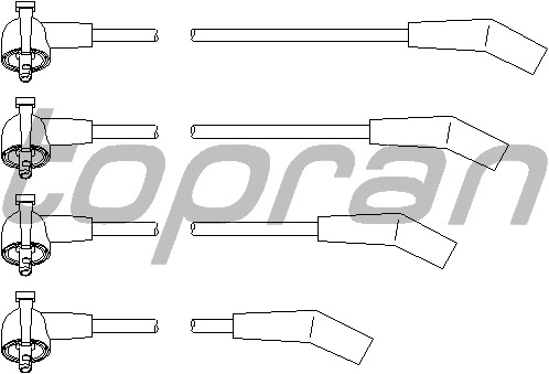 TOPRAN Gyújtókábel készlet 302048_TOP