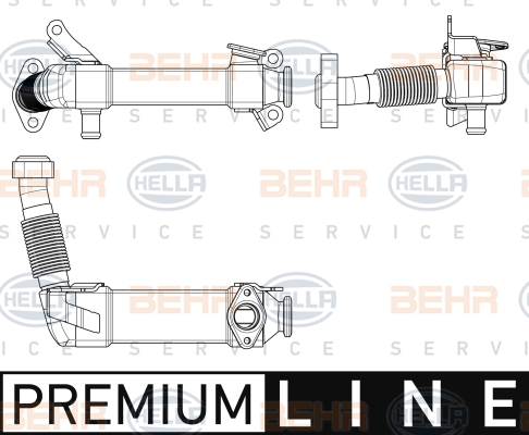 HELLA EGR hűtő 8ME376747-091