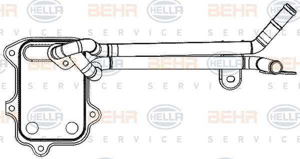 HELLA Olajhűtő 8MO376797-041