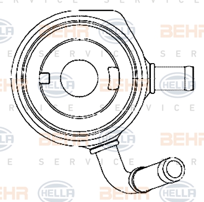 HELLA Olajhűtő 8MO376797-111