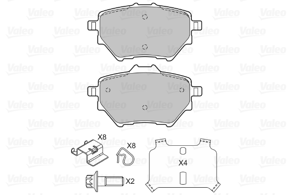 VALEO Fékbetét, mind 601397_VALEO
