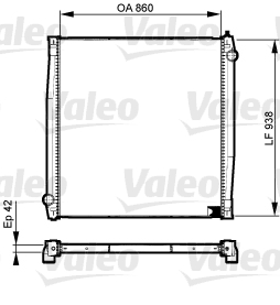 VALEO Vízhűtő 733527_VALEO