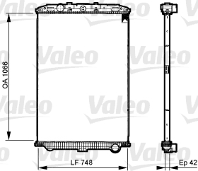 VALEO Vízhűtő 733541_VALEO