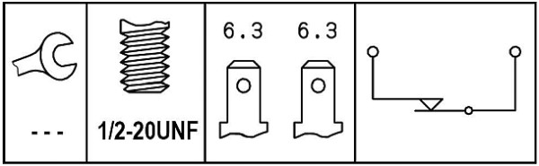 HELLA Féklámpa kapcsoló 6DD008622-521