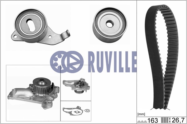 RUVILLE Vezérműszíjkészlet vízpumpával 56901701RUV