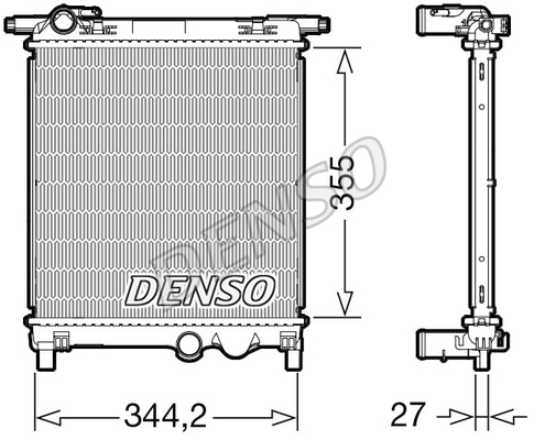 DENSO Vízhűtő DRM32090_DENSO