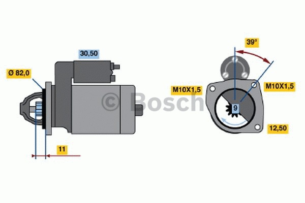 BOSCH Önindító 0001108160_BOSCH