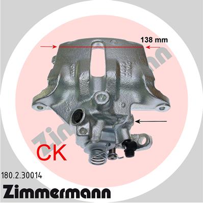 ZIMMERMANN Féknyereg 180.2.30014_ZIM