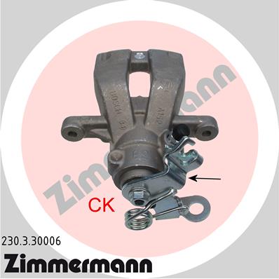 ZIMMERMANN Féknyereg 230.3.30006_ZIM