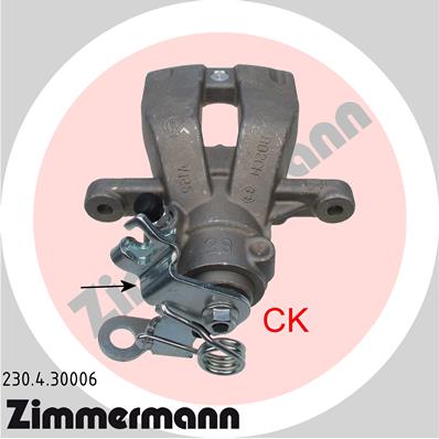 ZIMMERMANN Féknyereg 230.4.30006_ZIM