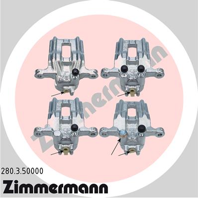 ZIMMERMANN Féknyereg 280.3.50000_ZIM