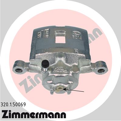 ZIMMERMANN Féknyereg 320.1.50069_ZIM