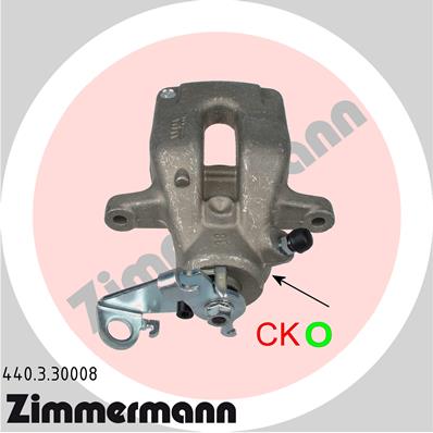 ZIMMERMANN Féknyereg 440.3.30008_ZIM