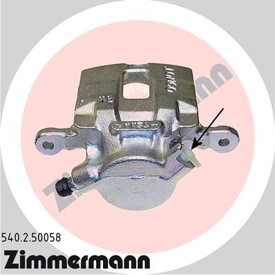 ZIMMERMANN Féknyereg 540.2.50058_ZIM