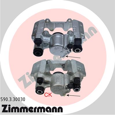 ZIMMERMANN Féknyereg 590.3.30030_ZIM