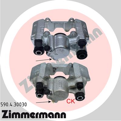 ZIMMERMANN Féknyereg 590.4.30030_ZIM