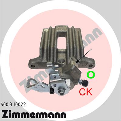 ZIMMERMANN Féknyereg 600.3.10022_ZIM