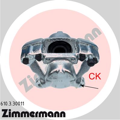 ZIMMERMANN Féknyereg 610.3.30011_ZIM