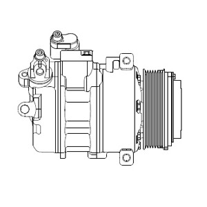 DELPHI Klímakompresszor CS20370_DEL