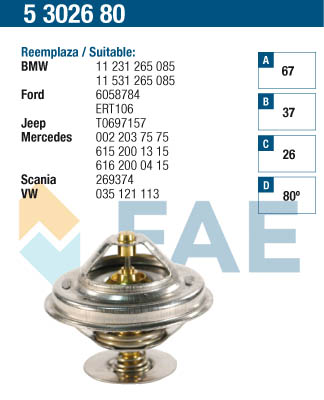 FAE Termosztát 5302680_FAE