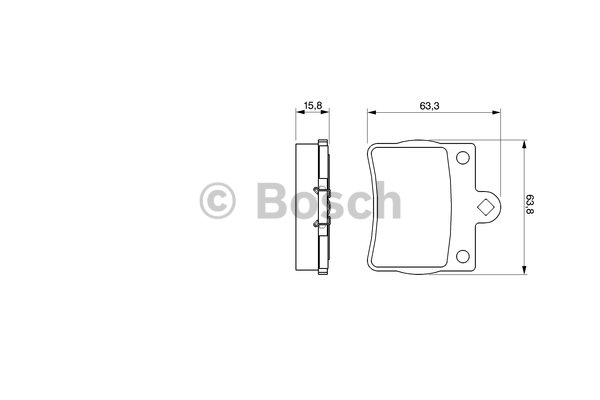 BOSCH Hátsó fékbetét 0986424497_BOSCH